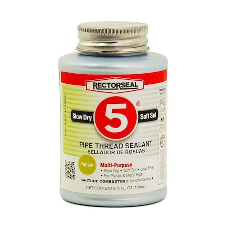 Thrifco Plumbing No. 25631 4-OZ, No. 5 Pipe Thread Sealant, 1/4 Pint 6312009